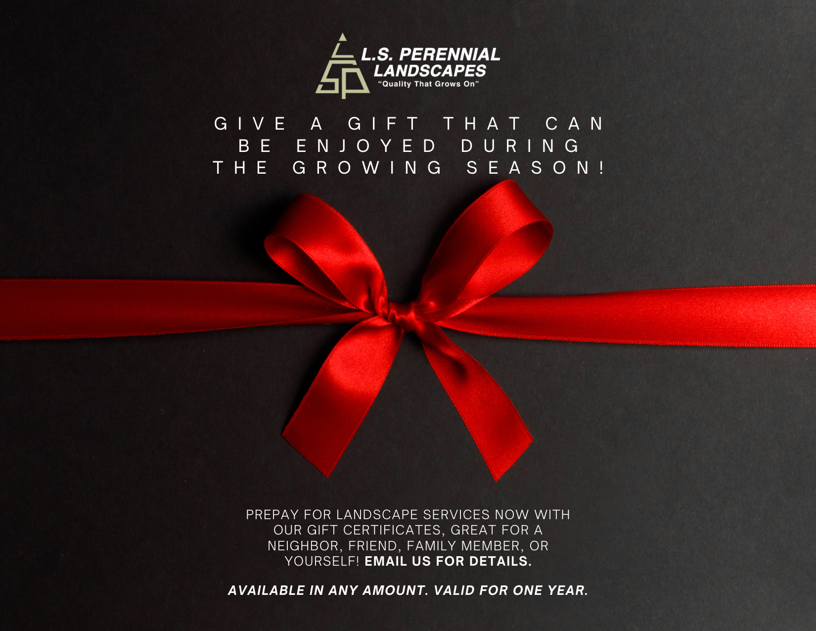2026 Gift Certificates Now Available